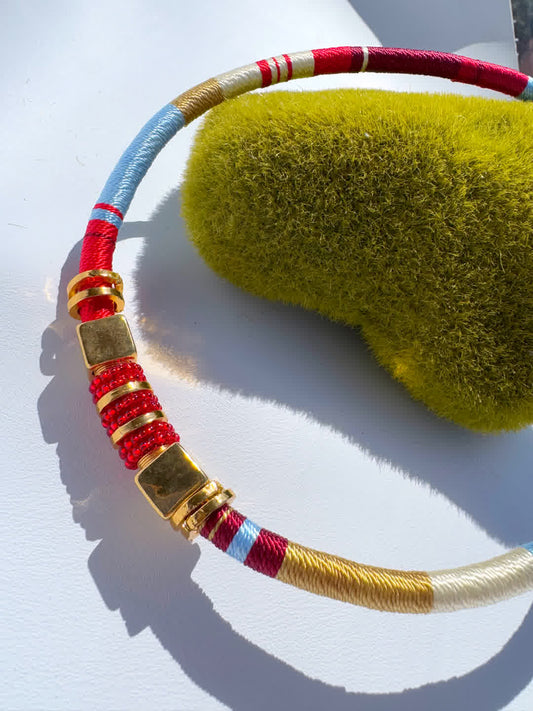 Collar Martina Granate - Sara´s accesorios