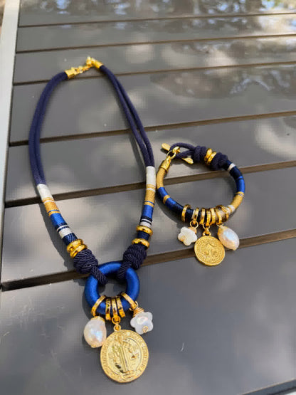 Collar Sparkle Nazary Nauty Blue