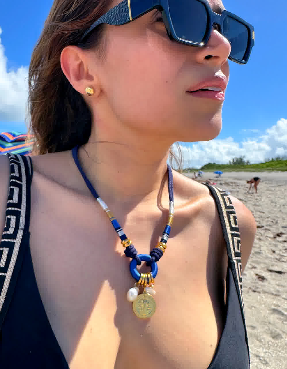 Collar Sparkle Nazary Nauty Blue