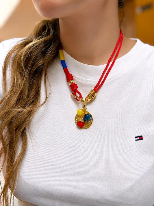 Collar Madu rojo Colombia dije de san benito