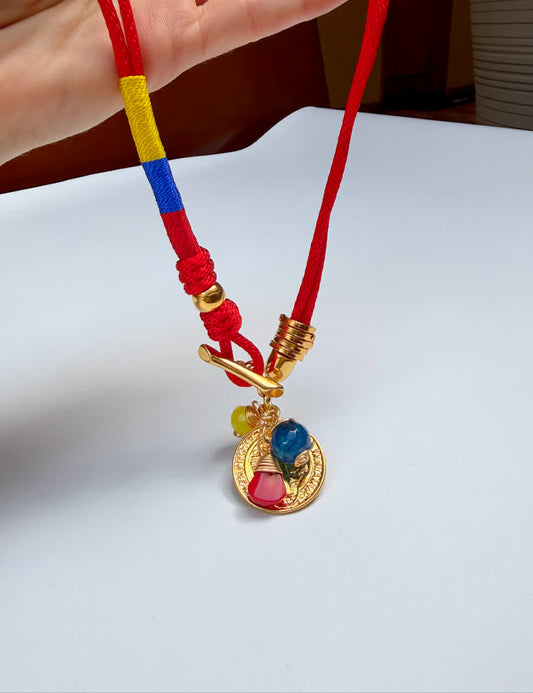 Collar Madu rojo Colombia dije de san benito