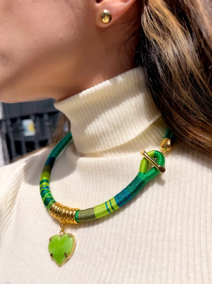 Collar Praga Alice Degrade de Verdes