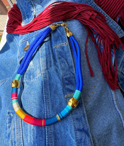 Collar Blue Placa Entorchada Marruecos