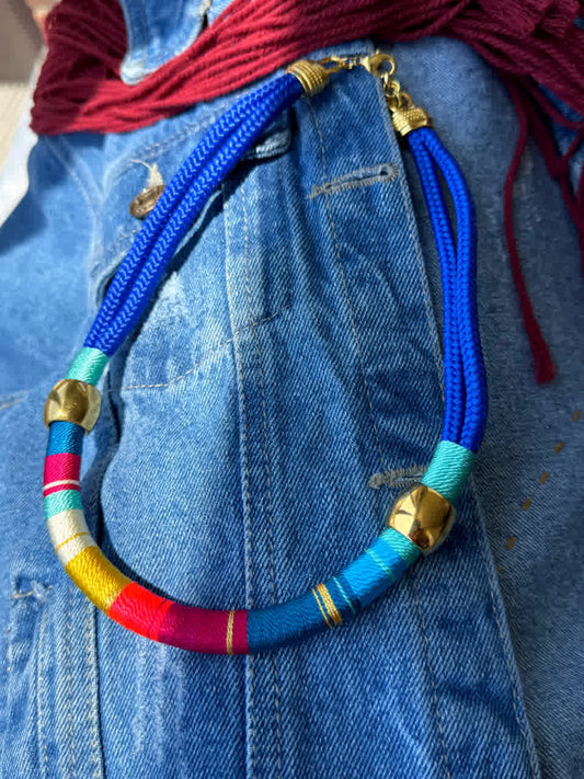Collar Blue Placa Entorchada Marruecos