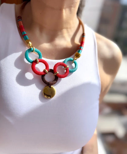 Collar Origen Valle de Cocora Mokare - Sara´s accesorios
