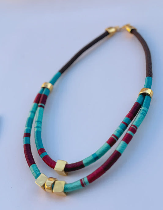 Collar Caribe Ibiza Vino Celeste