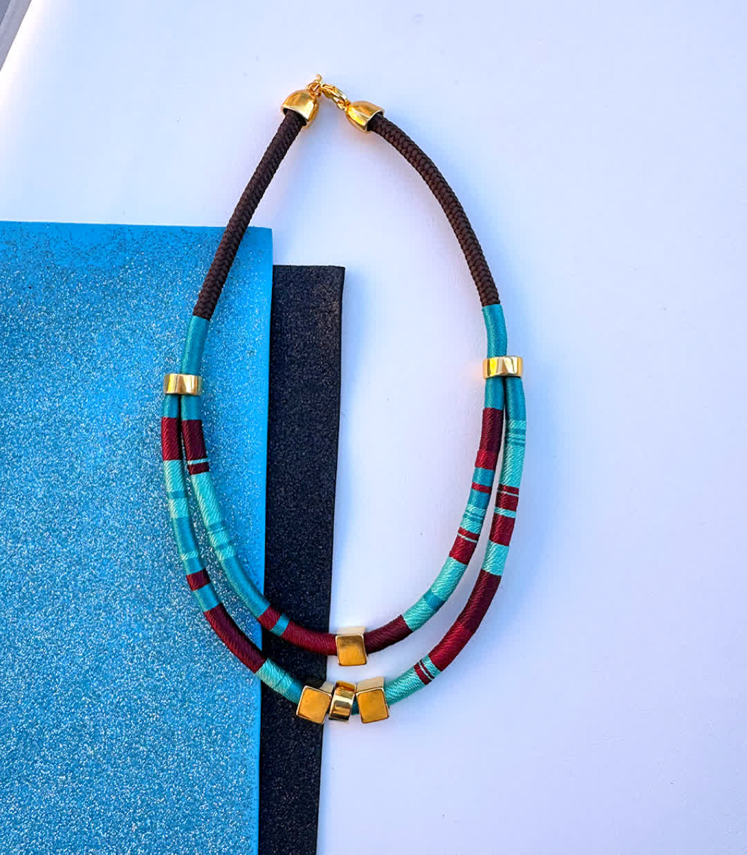 Collar Caribe Ibiza Vino Celeste