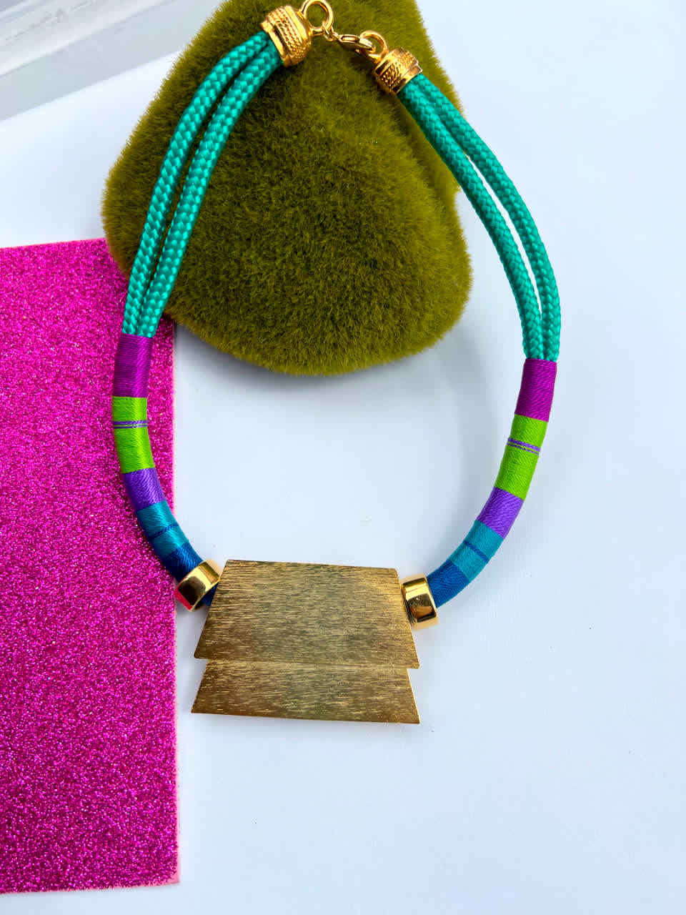 Collar Pectoral Egipcio Pistacho