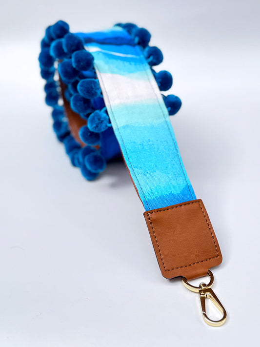 Asa Lona pompón Azul - Sara´s accesorios