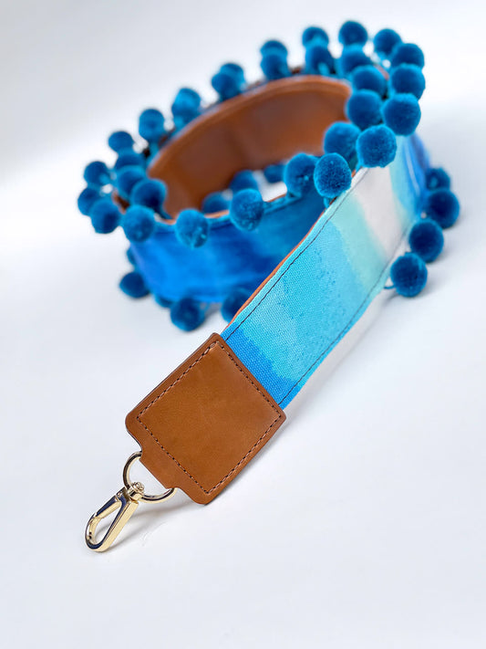 Asa Lona pompón Azul - Sara´s accesorios