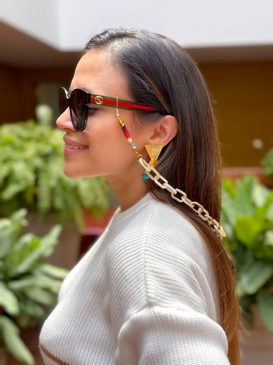 Cuelga Gafas Chain Granate - Sara´s accesorios