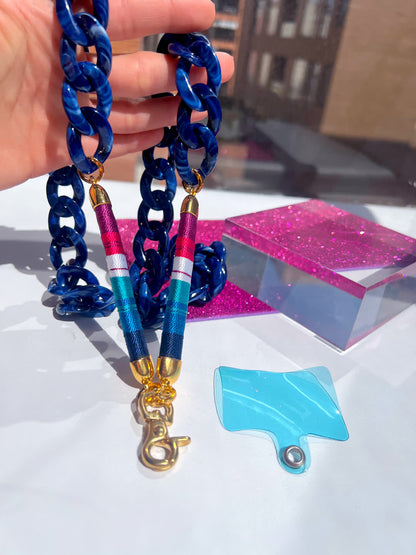 Porta Celular Maxi Azul Radinate azul oscuro - Sara´s accesorios