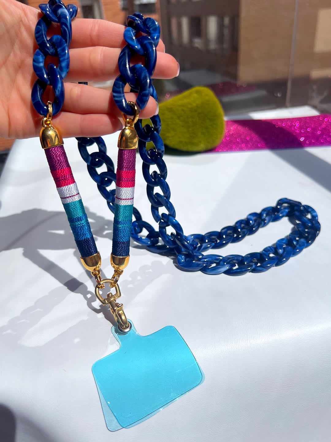 Porta Celular Maxi Azul Radinate azul oscuro - Sara´s accesorios