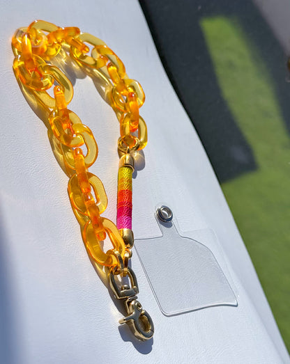 Porta Celular Mini amarillo citricos - Sara´s accesorios
