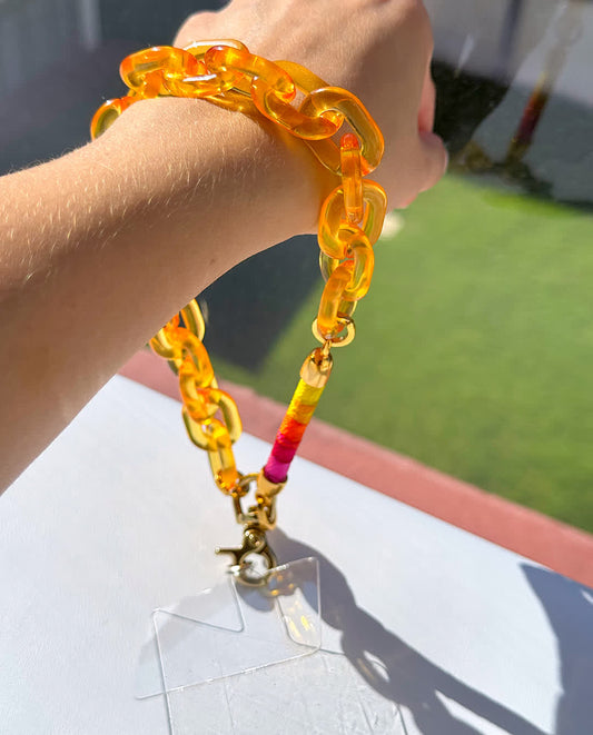 Porta Celular Mini amarillo citricos - Sara´s accesorios
