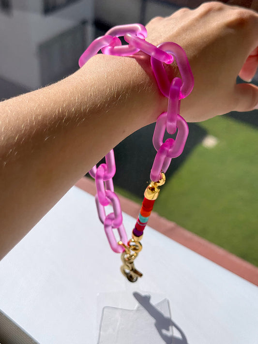 Porta Celular Mini fucsia fresa - Sara´s accesorios