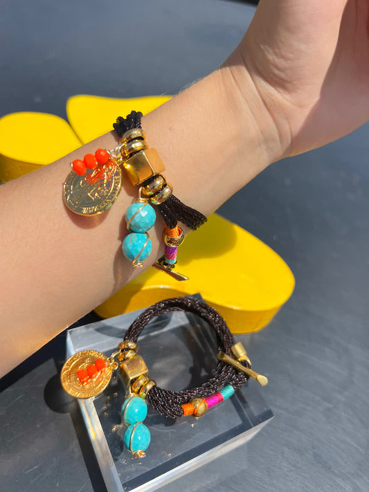 Pulsera Amuleto cafe ice cream - Sara´s accesorios