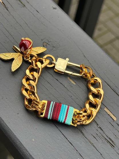 Pulsera Aguaje vino celeste