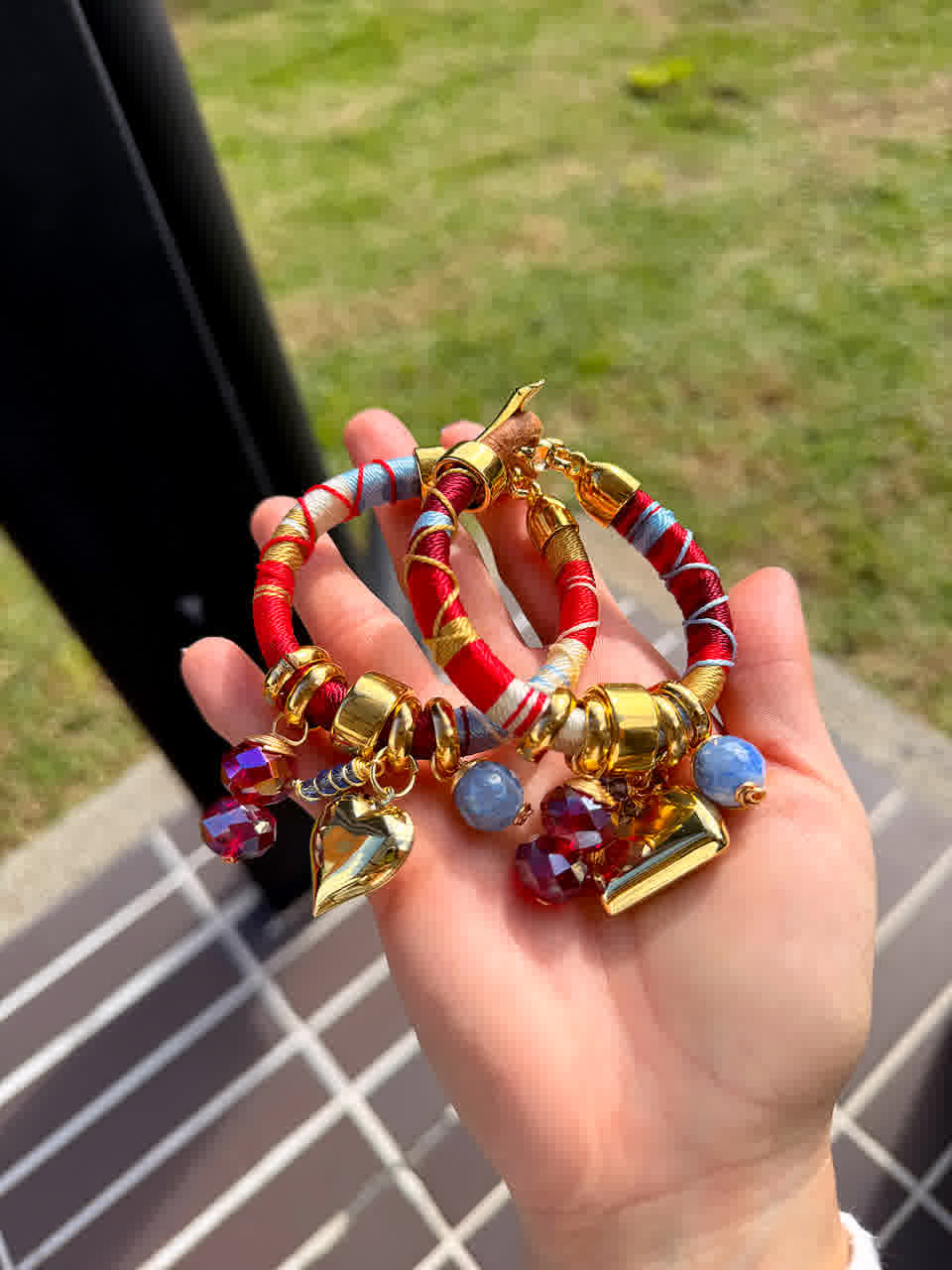 Pulsera Marroqui Caramelo Granate