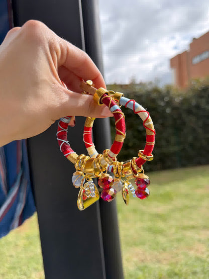 Pulsera Marroqui Caramelo Granate