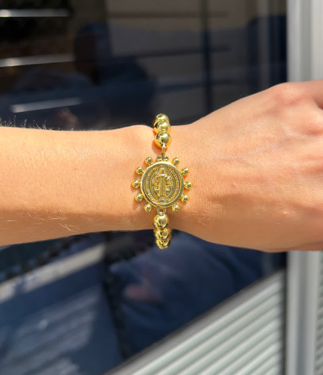 Pulsera balines san Benito sol