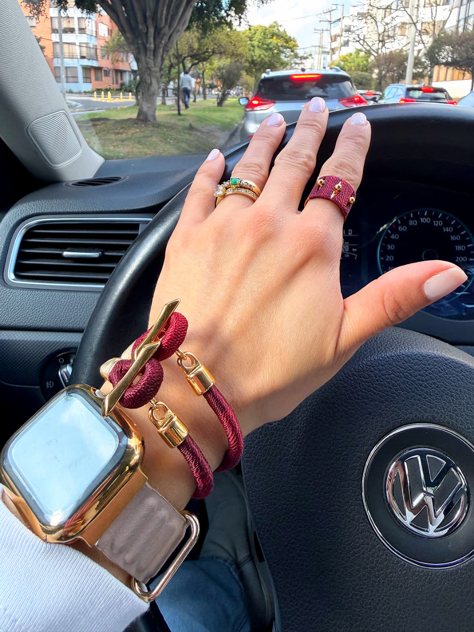 Pulsera Mantra Vinotinto