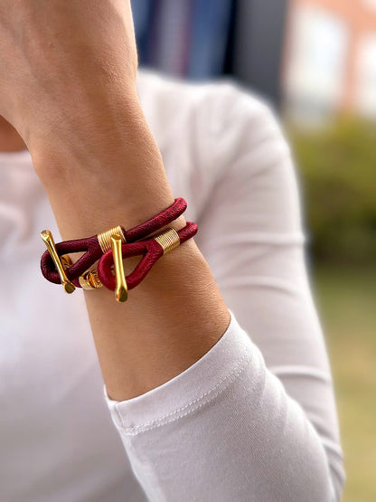 Pulsera Mantra Vinotinto