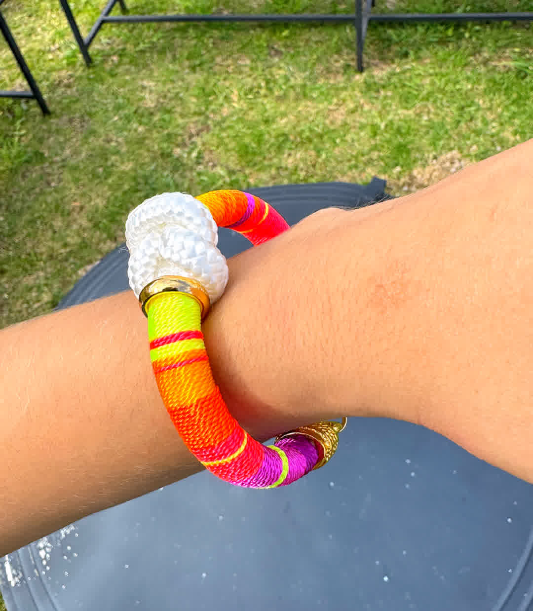 Pulsera Blue Nudo Del Amor Maracuya