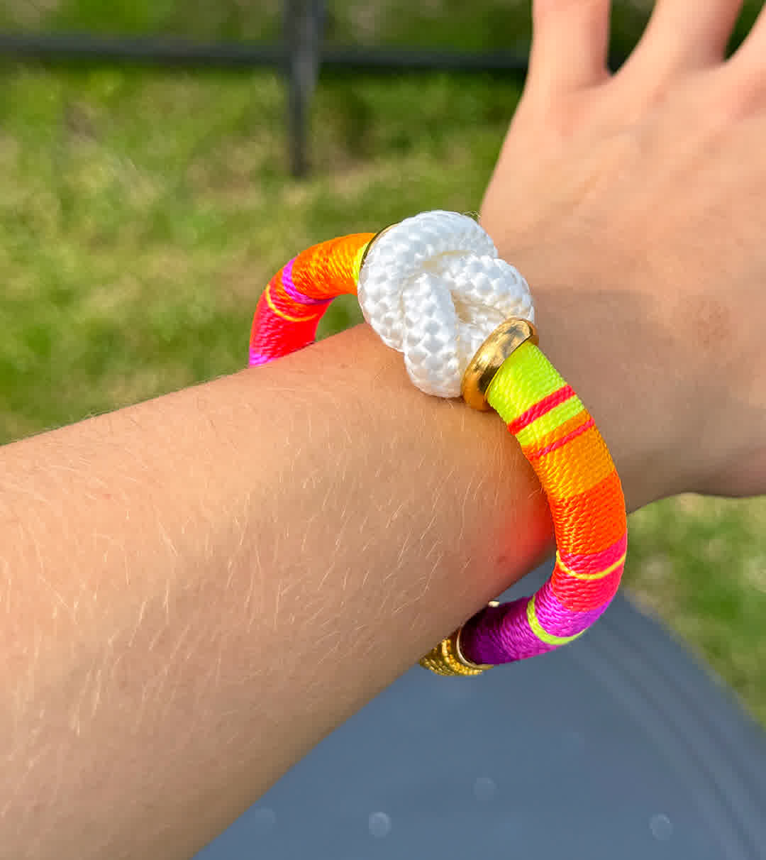 Pulsera Blue Nudo Del Amor Maracuya