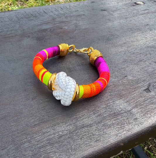 Pulsera Blue Nudo Del Amor Maracuya