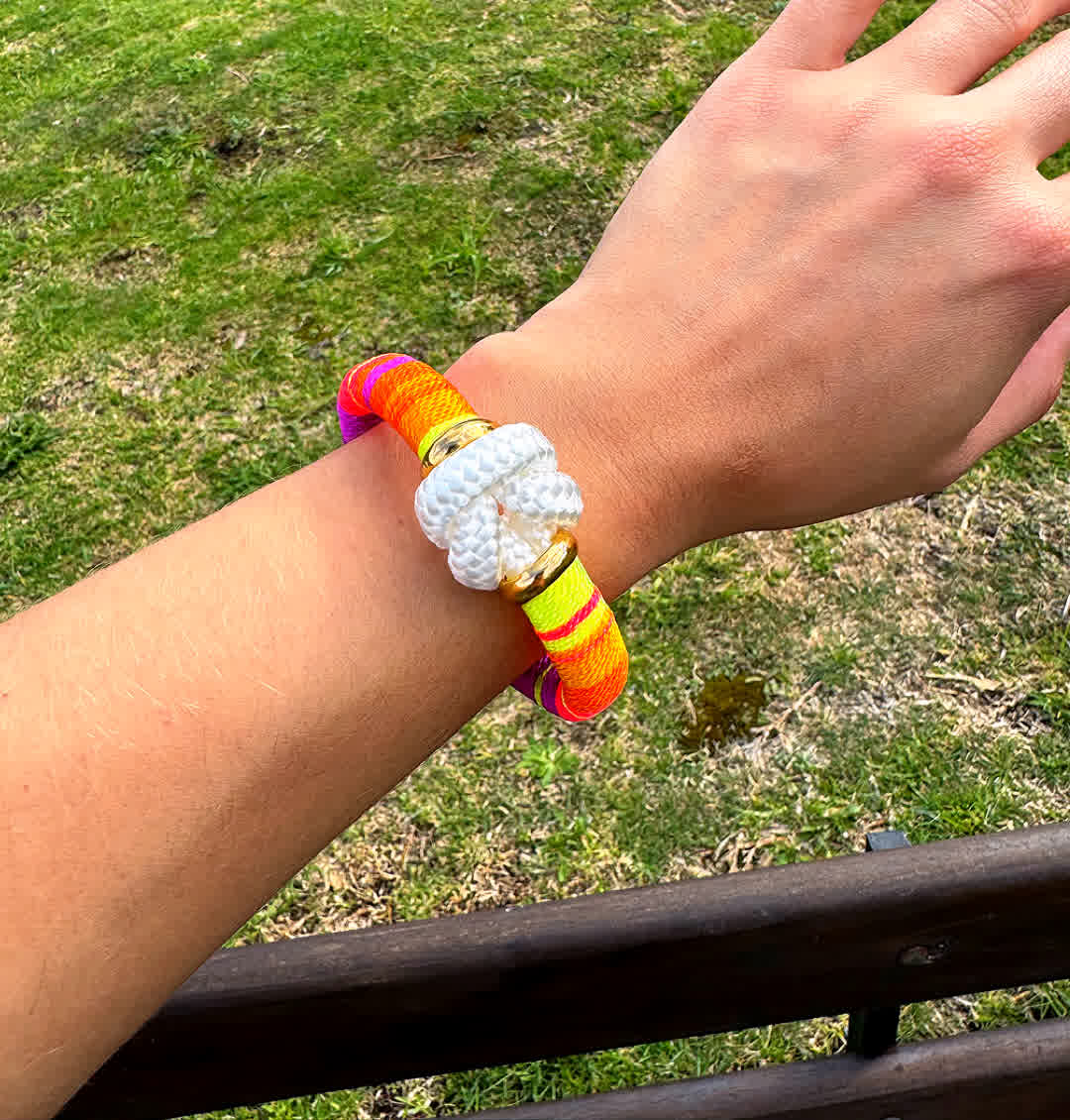 Pulsera Blue Nudo Del Amor Maracuya