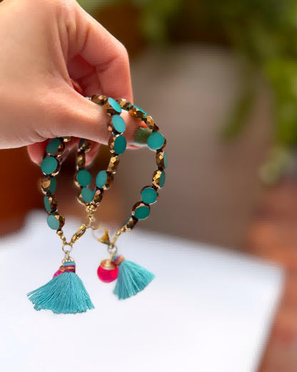 Pulsera Azucena turquesa