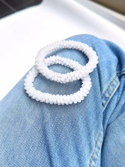 Pulsera Cristal de Murano Blanco