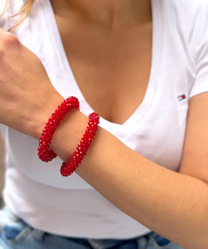 Pulsera Cristal de Murano rojo