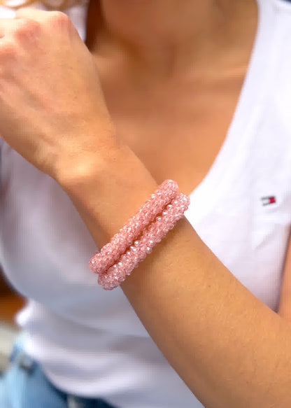 Pulsera Cristal de Murano rosado