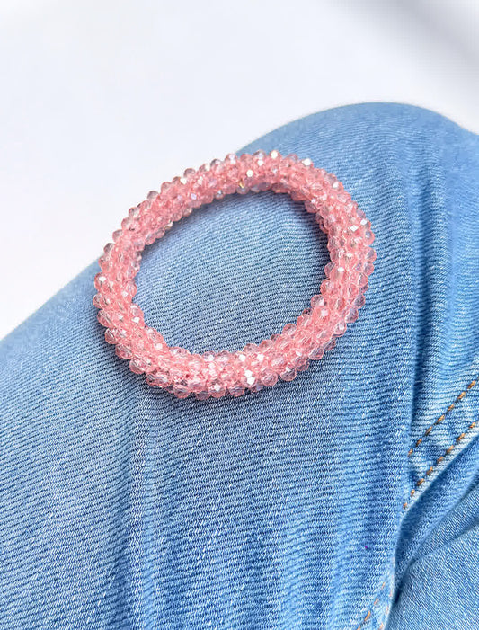 Pulsera Cristal de Murano rosado - Sara´s accesorios