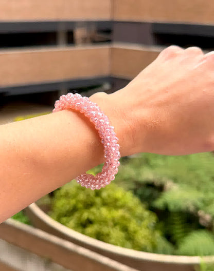 Pulsera Cristal de Murano rosado