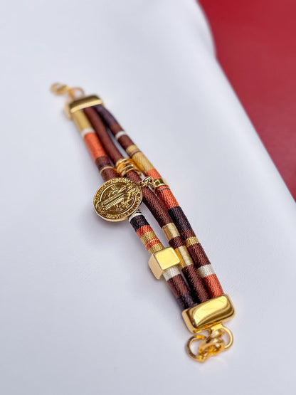 Pulsera para mujer hecha a mano con baño de oro 24K Bogotá