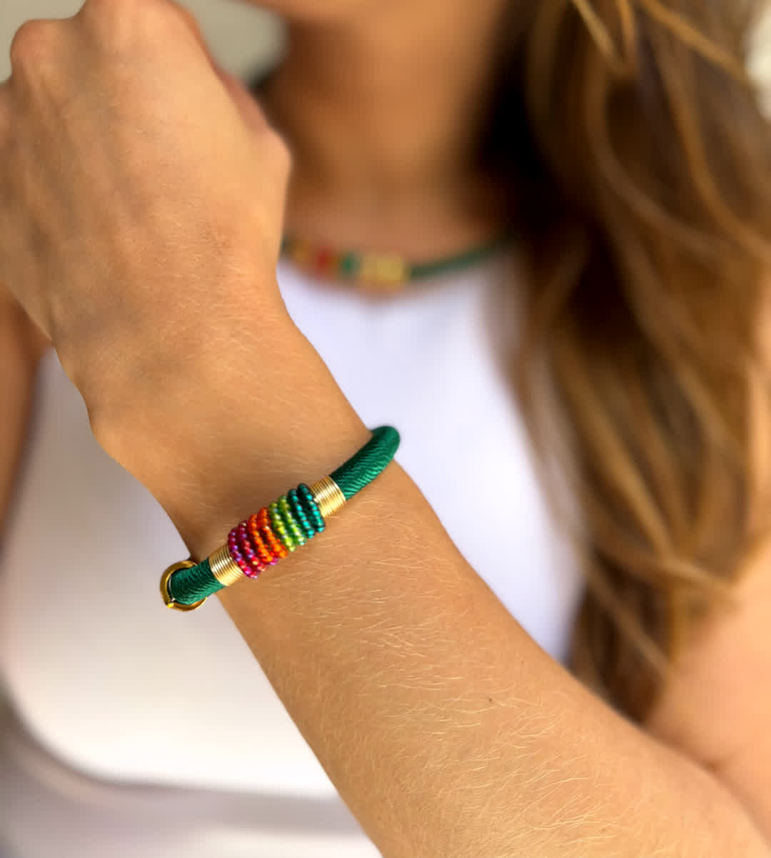 Pulsera Marroqui Suraya Glam primavera - Sara´s accesorios