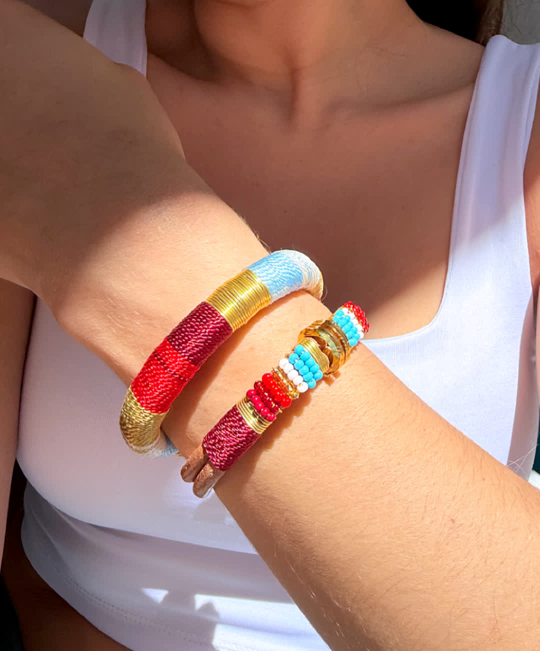Pulsera Jamaica granate