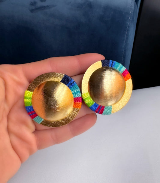 Aretes Amazonia Maxi Multicolor - Sara´s accesorios