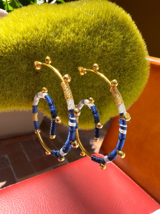 Aretes Origen Espiral Nauty Blue