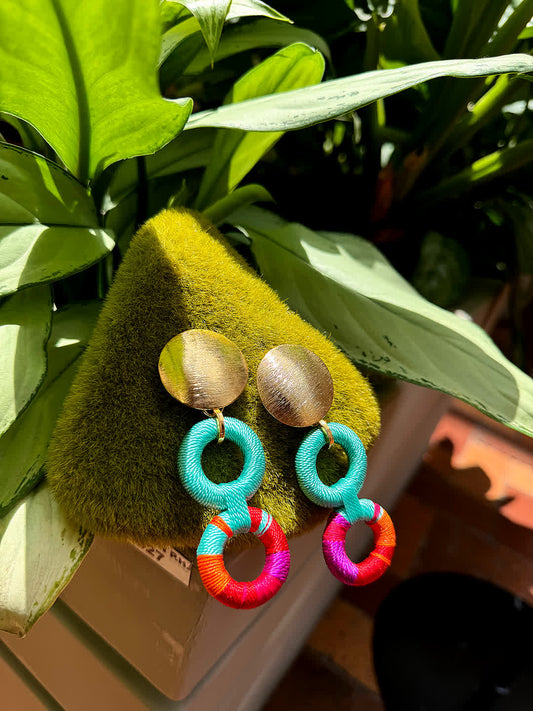 Aretes Praga Hera Fresa - Sara´s accesorios