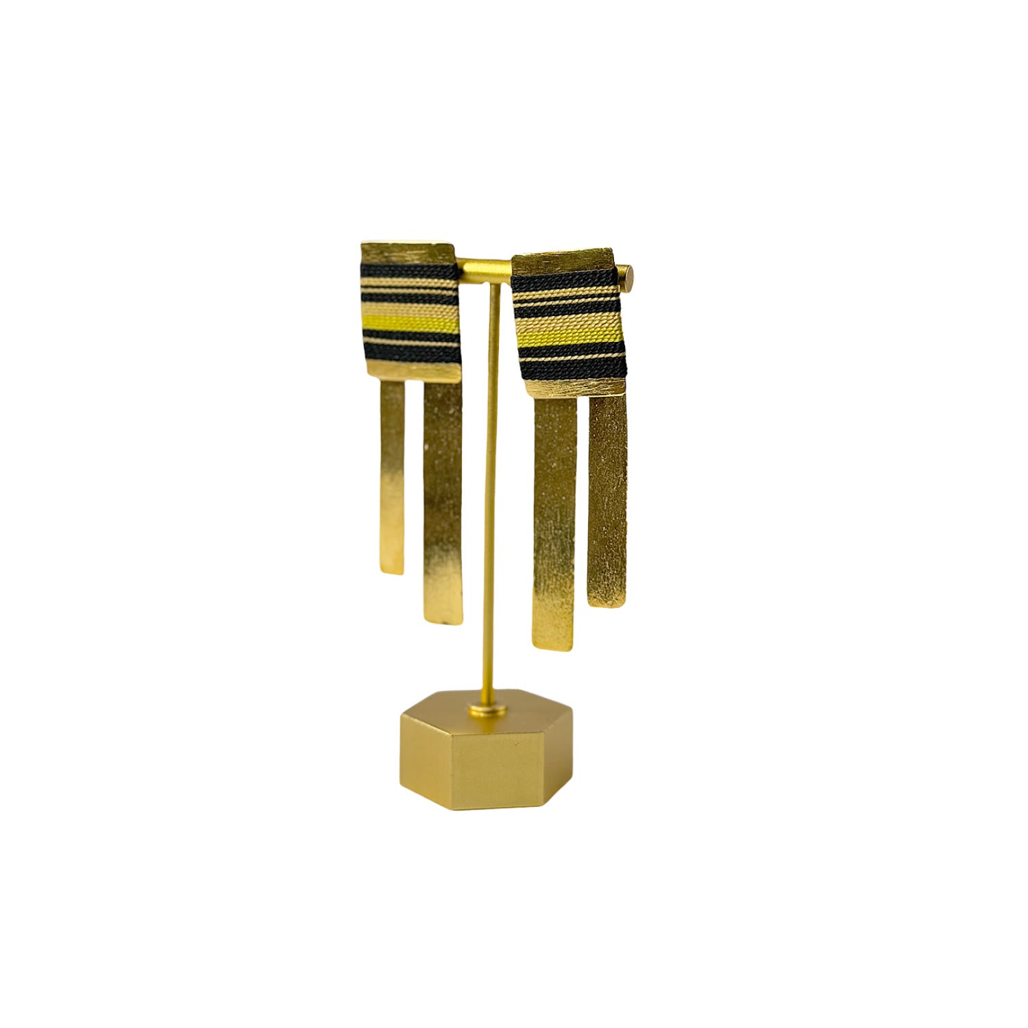 Aretes Amazonia Parana Glam Golden - Sara´s accesorios