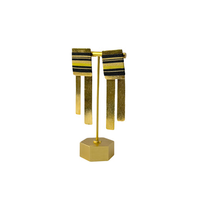Aretes Amazonia Parana Glam Golden - Sara´s accesorios