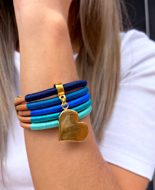 Brazalete Constelacion Hercules Azules - Sara´s accesorios