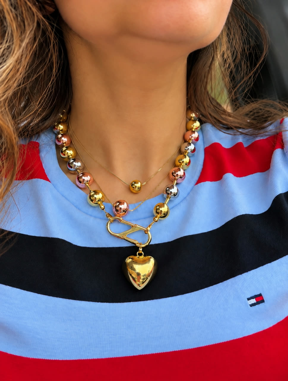 Collar Alma mía dije de corazón