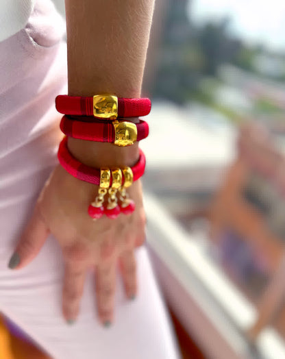 Pulsera Blue Tribal Rojo